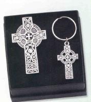 3"CELTIC CROSS VISOR CLIP & KEY RING